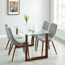 [ Fran Rectangular Dining Table in Walnut ] - Custom Furniture Manufacturer Brampton, Toronto, Vaughan, Mississauga, Ontario, Oakville, Hamilton