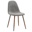 [ Fran/Avi 5pc Dining Set, Walnut/Grey ] - Custom Furniture Manufacturer Brampton, Toronto, Vaughan, Mississauga, Ontario, Oakville, Hamilton