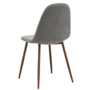 [ Fran/Avi 5pc Dining Set, Walnut/Grey ] - Custom Furniture Manufacturer Brampton, Toronto, Vaughan, Mississauga, Ontario, Oakville, Hamilton