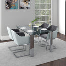 [ Francis Rectangular Dining Table in Stainless Steel ] - Custom Furniture Manufacturer Brampton, Toronto, Vaughan, Mississauga, Ontario, Oakville, Hamilton