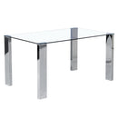 [ Francis Rectangular Dining Table in Stainless Steel ] - Custom Furniture Manufacturer Brampton, Toronto, Vaughan, Mississauga, Ontario, Oakville, Hamilton