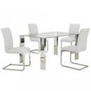 [ Francis/Max 5pc Dining Set, White ] - Custom Furniture Manufacturer Brampton, Toronto, Vaughan, Mississauga, Ontario, Oakville, Hamilton