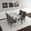 [ Francis/Roxy 5pc Dining Set, Grey ] - Custom Furniture Manufacturer Brampton, Toronto, Vaughan, Mississauga, Ontario, Oakville, Hamilton