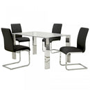 [ Francis/Zeena 5pc Dining Set, Black ] - Custom Furniture Manufacturer Brampton, Toronto, Vaughan, Mississauga, Ontario, Oakville, Hamilton