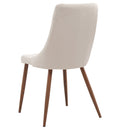 [ Fran/Nora 5pc Dining Set, Walnut/Beige ] - Custom Furniture Manufacturer Brampton, Toronto, Vaughan, Mississauga, Ontario, Oakville, Hamilton