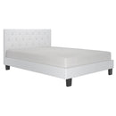 [ Glow Queen Platform Bed in White ] - Custom Furniture Manufacturer Brampton, Toronto, Vaughan, Mississauga, Ontario, Oakville, Hamilton