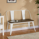 [ Indus Bench With Back in White ] - Custom Furniture Manufacturer Brampton, Toronto, Vaughan, Mississauga, Ontario, Oakville, Hamilton