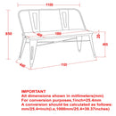 [ Indus Bench With Back in White ] - Custom Furniture Manufacturer Brampton, Toronto, Vaughan, Mississauga, Ontario, Oakville, Hamilton