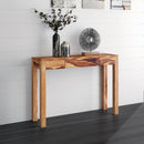 [ Iris Console Table in Dark Sheesham ] - Custom Furniture Manufacturer Brampton, Toronto, Vaughan, Mississauga, Ontario, Oakville, Hamilton