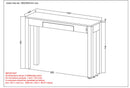 [ Iris Console Table in Dark Sheesham ] - Custom Furniture Manufacturer Brampton, Toronto, Vaughan, Mississauga, Ontario, Oakville, Hamilton