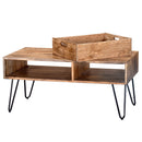 [ Jayda Coffee Table in Natural Burnt ] - Custom Furniture Manufacturer Brampton, Toronto, Vaughan, Mississauga, Ontario, Oakville, Hamilton