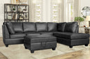 Julia Reversible Sectional Availabe In Grey - Black - Brown