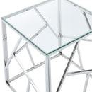 [ June Accent Table in Silver ] - Custom Furniture Manufacturer Brampton, Toronto, Vaughan, Mississauga, Ontario, Oakville, Hamilton