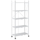 [ Kuby Foldable 5 - Tier Shelf in White ] - Custom Furniture Manufacturer Brampton, Toronto, Vaughan, Mississauga, Ontario, Oakville, Hamilton