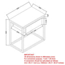 [ Lancelot Accent Table in Oak ] - Custom Furniture Manufacturer Brampton, Toronto, Vaughan, Mississauga, Ontario, Oakville, Hamilton