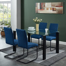 [ Larina Rectangular Dining Table in Black ] - Custom Furniture Manufacturer Brampton, Toronto, Vaughan, Mississauga, Ontario, Oakville, Hamilton