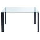 [ Larina Rectangular Dining Table in Black ] - Custom Furniture Manufacturer Brampton, Toronto, Vaughan, Mississauga, Ontario, Oakville, Hamilton