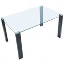 [ Larina Rectangular Dining Table in Black ] - Custom Furniture Manufacturer Brampton, Toronto, Vaughan, Mississauga, Ontario, Oakville, Hamilton