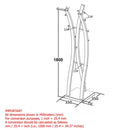 [ Lina Coat Rack in Brushed Nickel ] - Custom Furniture Manufacturer Brampton, Toronto, Vaughan, Mississauga, Ontario, Oakville, Hamilton
