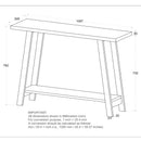 [ Lisa Console Table in Walnut ] - Custom Furniture Manufacturer Brampton, Toronto, Vaughan, Mississauga, Ontario, Oakville, Hamilton