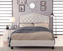 [ Lou Platform Bed in Ivory ] - Custom Furniture Manufacturer Brampton, Toronto, Vaughan, Mississauga, Ontario, Oakville, Hamilton