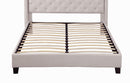 [ Lou Platform Bed in Ivory ] - Custom Furniture Manufacturer Brampton, Toronto, Vaughan, Mississauga, Ontario, Oakville, Hamilton