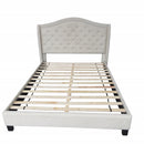 [ Lou Platform Bed in Ivory ] - Custom Furniture Manufacturer Brampton, Toronto, Vaughan, Mississauga, Ontario, Oakville, Hamilton