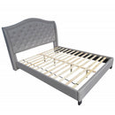 [ Lou Queen Platform Bed in Grey ] - Custom Furniture Manufacturer Brampton, Toronto, Vaughan, Mississauga, Ontario, Oakville, Hamilton