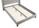 [ Lou Queen Platform Bed in Grey ] - Custom Furniture Manufacturer Brampton, Toronto, Vaughan, Mississauga, Ontario, Oakville, Hamilton