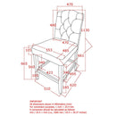 [ Lucius 26'' Counter Stool, set of 2, in Grey ] - Custom Furniture Manufacturer Brampton, Toronto, Vaughan, Mississauga, Ontario, Oakville, Hamilton