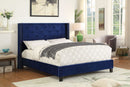 [ Lynn Platform Bed in Blue ] - Custom Furniture Manufacturer Brampton, Toronto, Vaughan, Mississauga, Ontario, Oakville, Hamilton