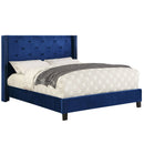 [ Lynn Platform Bed in Blue ] - Custom Furniture Manufacturer Brampton, Toronto, Vaughan, Mississauga, Ontario, Oakville, Hamilton