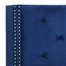 [ Lynn Platform Bed in Blue ] - Custom Furniture Manufacturer Brampton, Toronto, Vaughan, Mississauga, Ontario, Oakville, Hamilton
