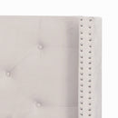 [ Lynn Platform Bed in Ivory ] - Custom Furniture Manufacturer Brampton, Toronto, Vaughan, Mississauga, Ontario, Oakville, Hamilton