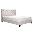 [ Lynn Platform Bed in Ivory ] - Custom Furniture Manufacturer Brampton, Toronto, Vaughan, Mississauga, Ontario, Oakville, Hamilton