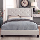 [ Lynn Platform Bed in Ivory ] - Custom Furniture Manufacturer Brampton, Toronto, Vaughan, Mississauga, Ontario, Oakville, Hamilton