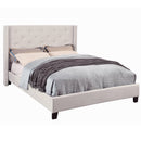 [ Lynn Platform Bed in Ivory ] - Custom Furniture Manufacturer Brampton, Toronto, Vaughan, Mississauga, Ontario, Oakville, Hamilton
