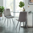 [ Marla Side Chair, set of 2, in Grey ] - Custom Furniture Manufacturer Brampton, Toronto, Vaughan, Mississauga, Ontario, Oakville, Hamilton