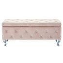 [ Monica Rectangular Storage Ottoman in Blush ] - Custom Furniture Manufacturer Brampton, Toronto, Vaughan, Mississauga, Ontario, Oakville, Hamilton