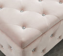 [ Monica Rectangular Storage Ottoman in Blush ] - Custom Furniture Manufacturer Brampton, Toronto, Vaughan, Mississauga, Ontario, Oakville, Hamilton