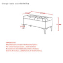 [ Monica Rectangular Storage Ottoman in Teal/Silver ] - Custom Furniture Manufacturer Brampton, Toronto, Vaughan, Mississauga, Ontario, Oakville, Hamilton