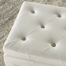 [ Monica Rectangular Storage Ottoman in White ] - Custom Furniture Manufacturer Brampton, Toronto, Vaughan, Mississauga, Ontario, Oakville, Hamilton