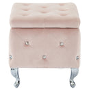 [ Monica Square Storage Ottoman in Blush ] - Custom Furniture Manufacturer Brampton, Toronto, Vaughan, Mississauga, Ontario, Oakville, Hamilton