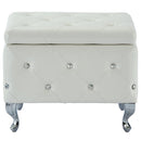 [ Monica Square Storage Ottoman in White ] - Custom Furniture Manufacturer Brampton, Toronto, Vaughan, Mississauga, Ontario, Oakville, Hamilton