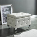 [ Monica Square Storage Ottoman in White ] - Custom Furniture Manufacturer Brampton, Toronto, Vaughan, Mississauga, Ontario, Oakville, Hamilton