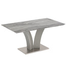 [ Napolian Rectangular Dining Table in Grey ] - Custom Furniture Manufacturer Brampton, Toronto, Vaughan, Mississauga, Ontario, Oakville, Hamilton