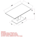 [ Napolian Rectangular Dining Table in Grey ] - Custom Furniture Manufacturer Brampton, Toronto, Vaughan, Mississauga, Ontario, Oakville, Hamilton