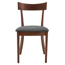 [ Onic Side Chair, set of 2, in Walnut & Grey ] - Custom Furniture Manufacturer Brampton, Toronto, Vaughan, Mississauga, Ontario, Oakville, Hamilton