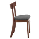 [ Onic Side Chair, set of 2, in Walnut & Grey ] - Custom Furniture Manufacturer Brampton, Toronto, Vaughan, Mississauga, Ontario, Oakville, Hamilton