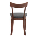 [ Onic Side Chair, set of 2, in Walnut & Grey ] - Custom Furniture Manufacturer Brampton, Toronto, Vaughan, Mississauga, Ontario, Oakville, Hamilton